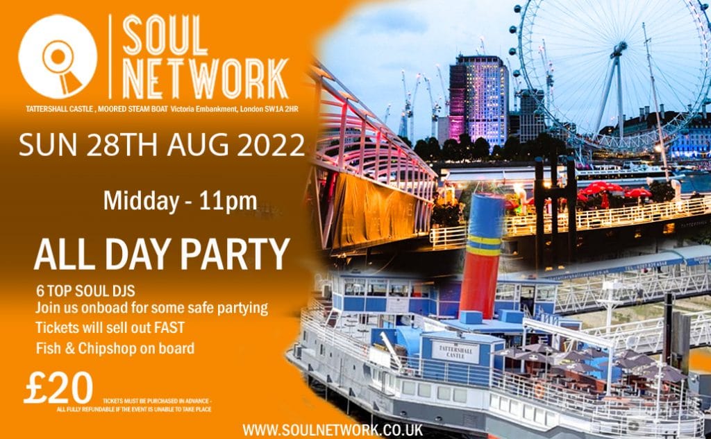 AUGUST BANKHOLIDAY ALL DAY PARTY TATTERSHALL SOUL NETWORK