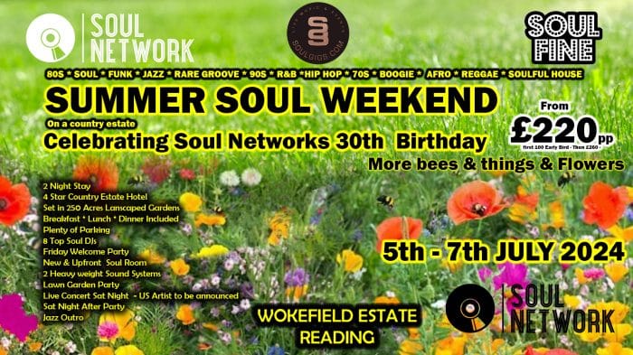 Summer Soul Weekend flyer 2 just bees